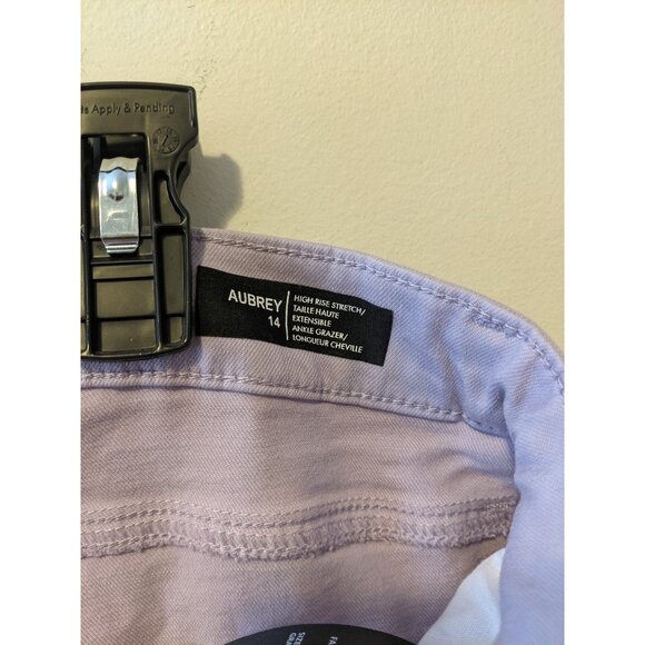 Womens Buffalo David Bitton Lilac Purple Soft Stretch Ankle Pants Jeans Comfy 14 - Picture 7 of 9